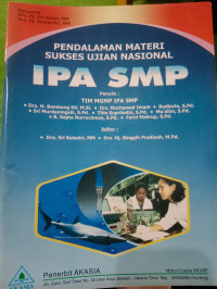 Image of IPA SMP : Pendalaman Materi Sukses Ujian Nasional